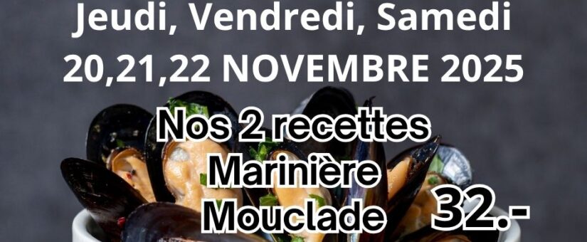 Soirées Moules-Frites à Gogo